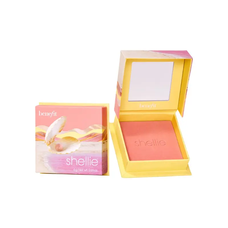 Benefit Powder Shellie Warm-Seashell Pink Blush.