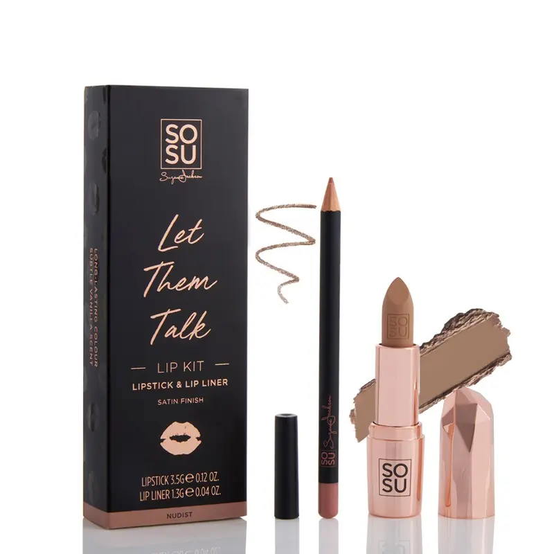 SOSU Cosmetics Nude Lip Kit Nudist.