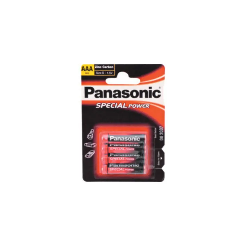 Zinc Carbon Pack Of 4 AAA Batteries